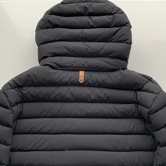 Mackage Ribbed Black Hooded Jacket - Picture 5 of 16